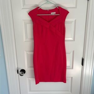 Calvin Klein Women's Fuchsia Mini Dress